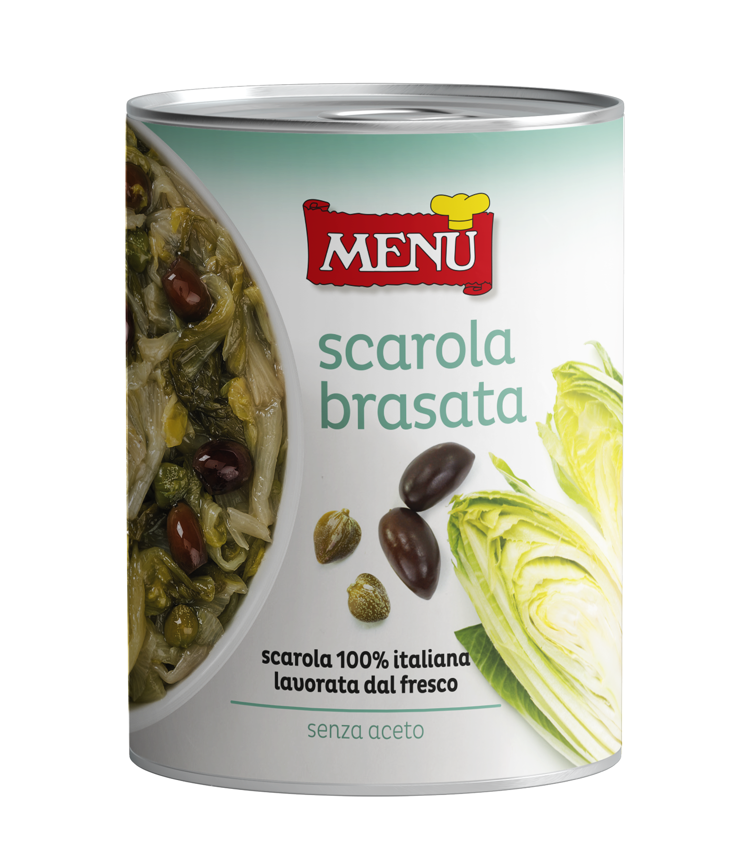 Scarola brasata - Braised Endive Tin 400 g nt. wt.