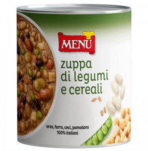 Zuppa di Legumi e Cereali (Soupe de légumes et céréales) Boîte 810 g poids net