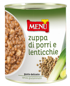 Zuppa di Porri e Lenticchie (Sopa de puerros y lentejas) Lata de 810 g p. n.