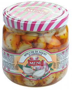 Spicchi di aglio in agrodolce - Sweet and Sour Garlic Cloves Glass jar 780 g nt. wt.
