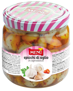 Spicchi di aglio in agrodolce (Dientes de ajo en agridulce) Tarro de cristal de 780 g p. n.
