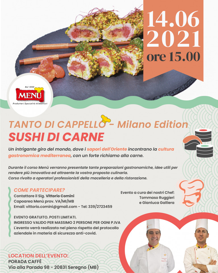 Sushi di carne - Tanto di Cappello - Milano Edition