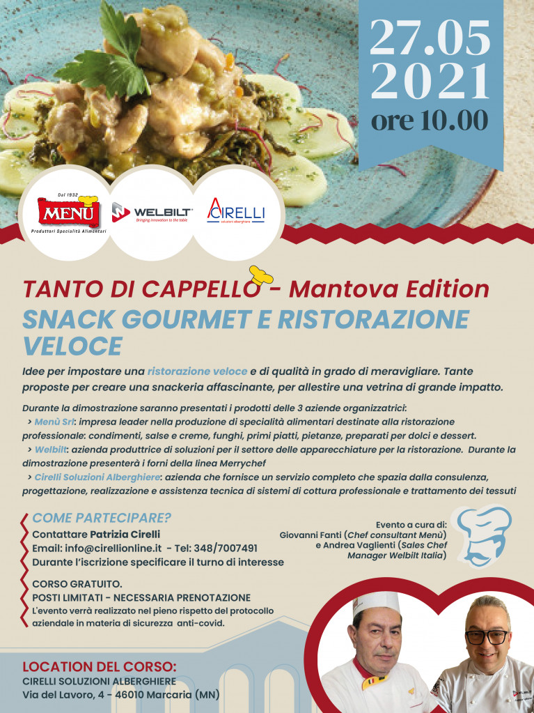 Snack gourmet e ristorazione veloce - Tanto di Cappello - Mantova Edition