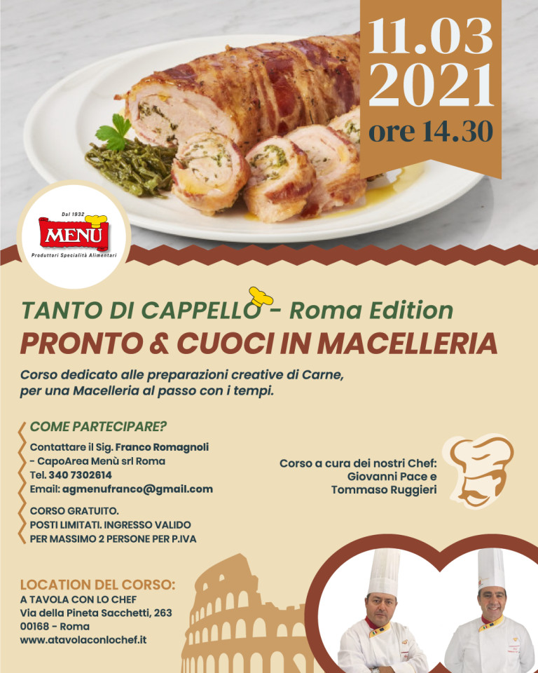 Pronto & cuoci in macelleria - Tanto di Cappello - Roma Edition