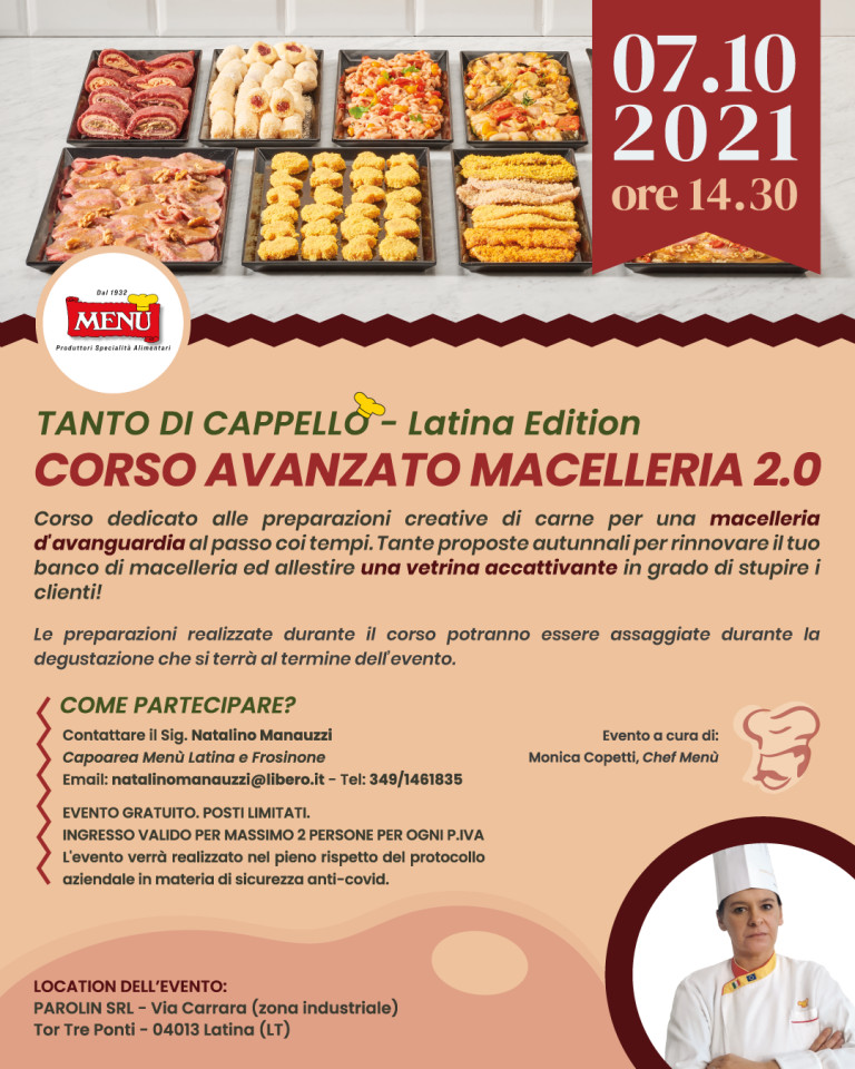 Corso avanzato Macelleria 2.0 - Tanto di Cappello - Latina Edition