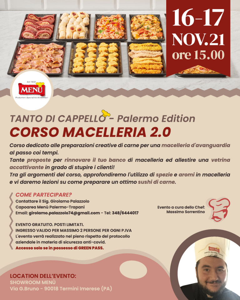 Corso Macelleria 2.0 - Tanto di Cappello - Palermo Edition