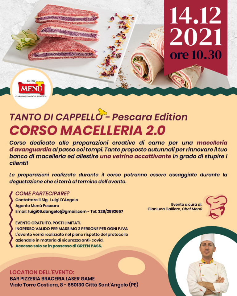 Corso Macelleria 2.0 - Tanto di Cappello - Pescara Edition