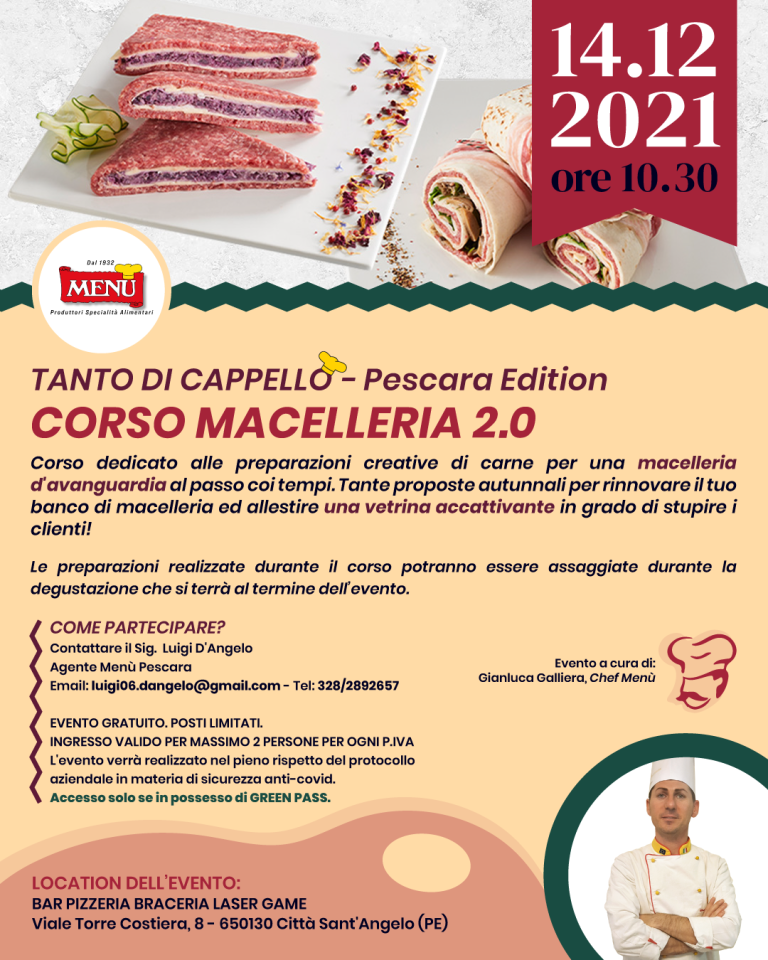 Corso Macelleria 2.0 - Tanto di Cappello - Pescara Edition