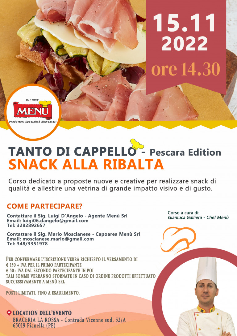 Snack alla ribalta - Tanto di Cappello - Pescara Edition