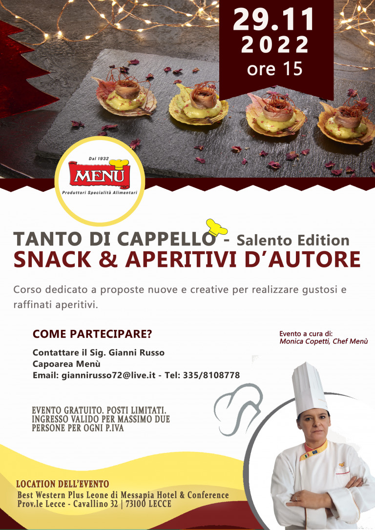 Snack & Aperitivi d'autore - Tanto di Cappello - Salento Edition