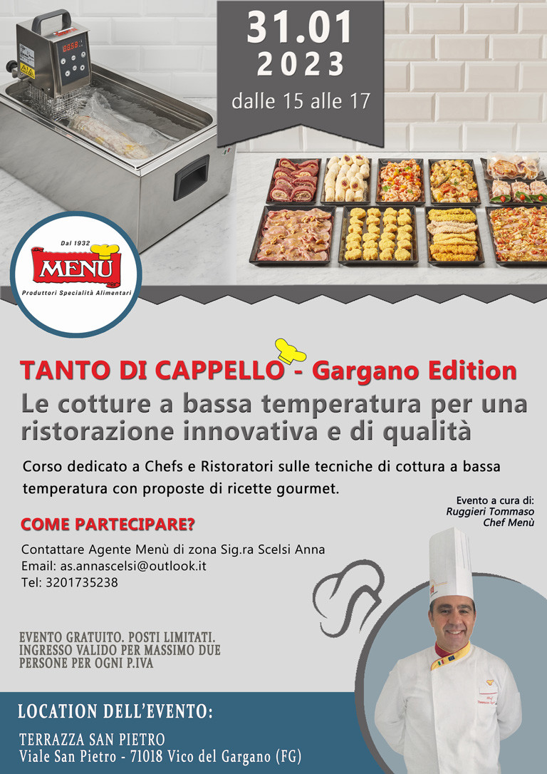 Cotture a bassa temperatura - Tanto di Cappello - Gargano Edition