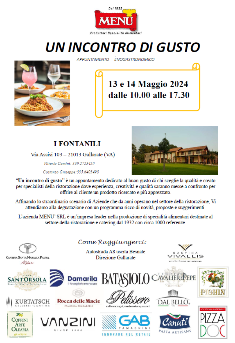 UN INCONTRO DI GUSTO