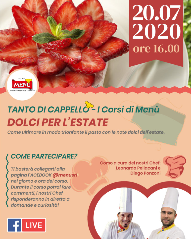 Dolci per l'estate - Diretta Facebook