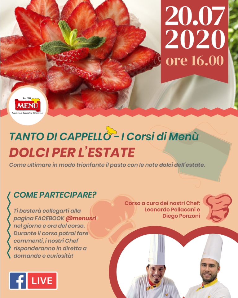 Dolci per l'estate - Diretta Facebook