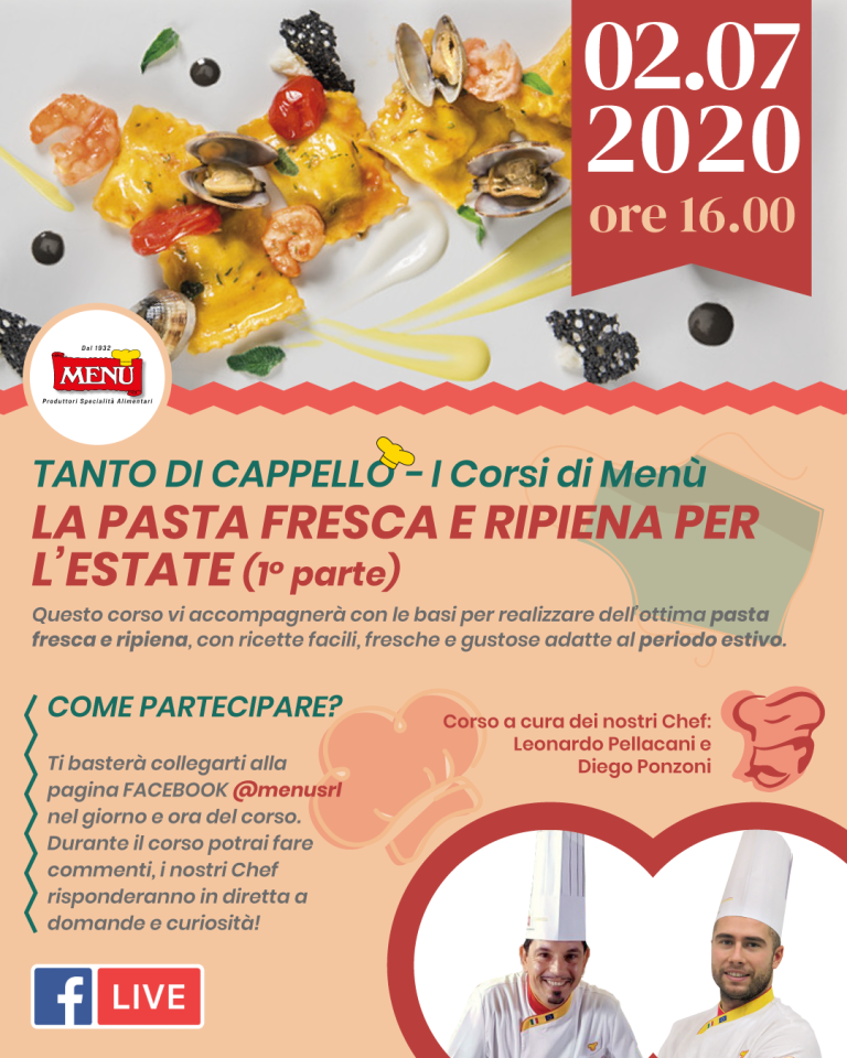 La pasta fresca e ripiena per l'estate (1 parte) - Diretta Facebook