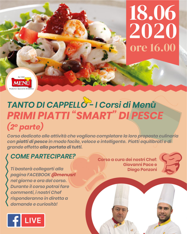 Primi piatti "Smart" di pesce (2 parte) - Diretta Facebook