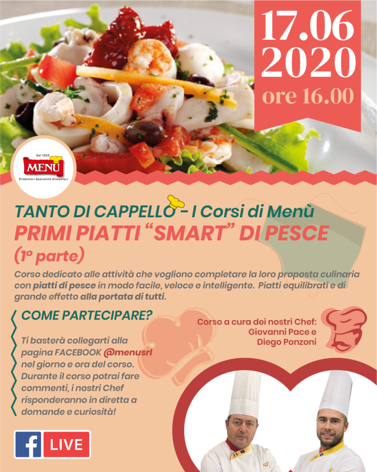 Primi piatti "Smart" di pesce (1 parte) - Diretta Facebook