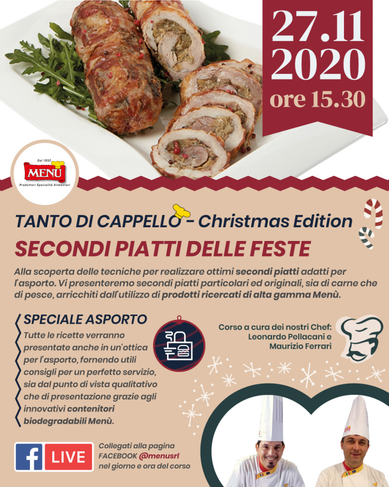 Secondi piatti delle feste - Diretta Facebook