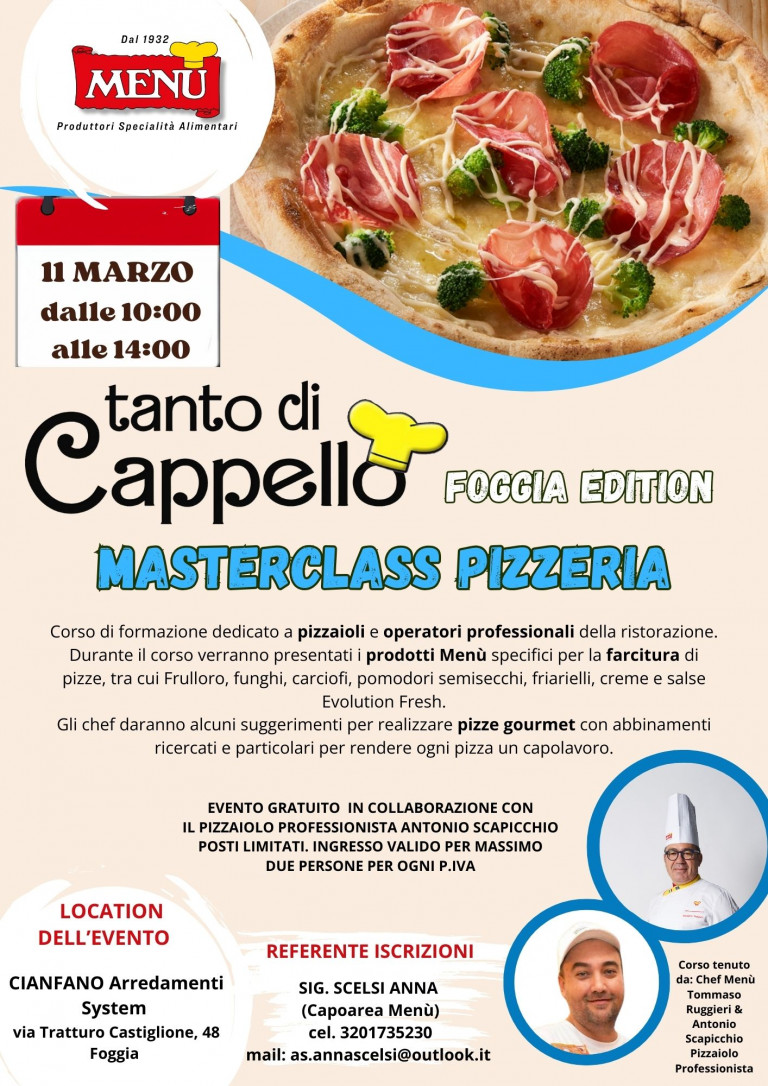 Masterclass Pizzeria - Tanto di Cappello - Foggia Edition