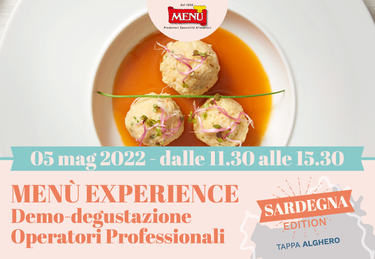Menù Experience Demo-degustazione Operatori Professionali - Sardegna Edition - Tappa Alghero