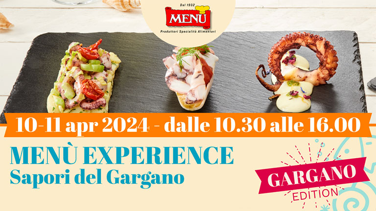 MENÙ EXPERIENCE - Gargano Edition