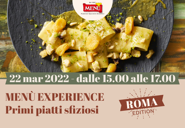 Menù Experience Primi piatti sfiziosi - Roma Edition