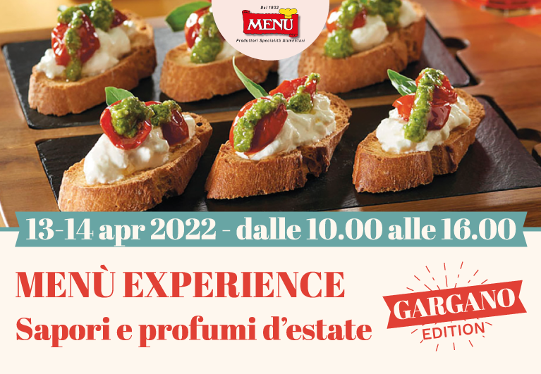 Menù Experience Sapori e profumi d'estate - Gargano Edition