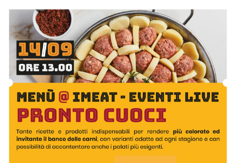 Pronto Cuoci - Diretta Facebook - Menù@iMeat 2021