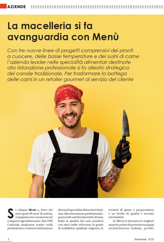 La macelleria si fa avanguardia con Menù