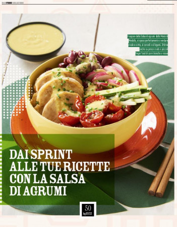 DAI SPRINT ALLE TUE RICETTE CON LA SALSA DI AGRUMI MENÙ