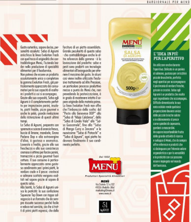 DAI SPRINT ALLE TUE RICETTE CON LA SALSA DI AGRUMI MENÙ