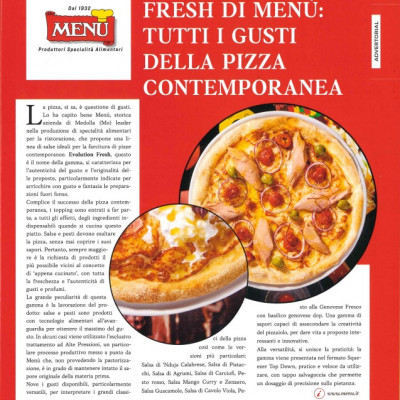 Salse Evolution Fresh di Menù: tutti i gusti della pizza contemporanea