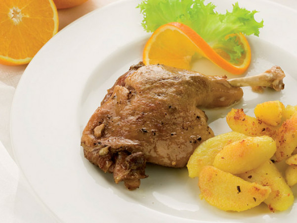 Anatra all'arancia