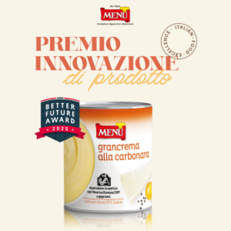 Grancrema alla Carbonara Menù: 3° posto al Better Future Award 2025