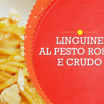 Linguine al pesto rosso e crudo - Scuola di Cucina