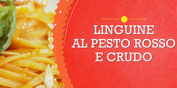 Linguine al pesto rosso e crudo - Scuola di Cucina