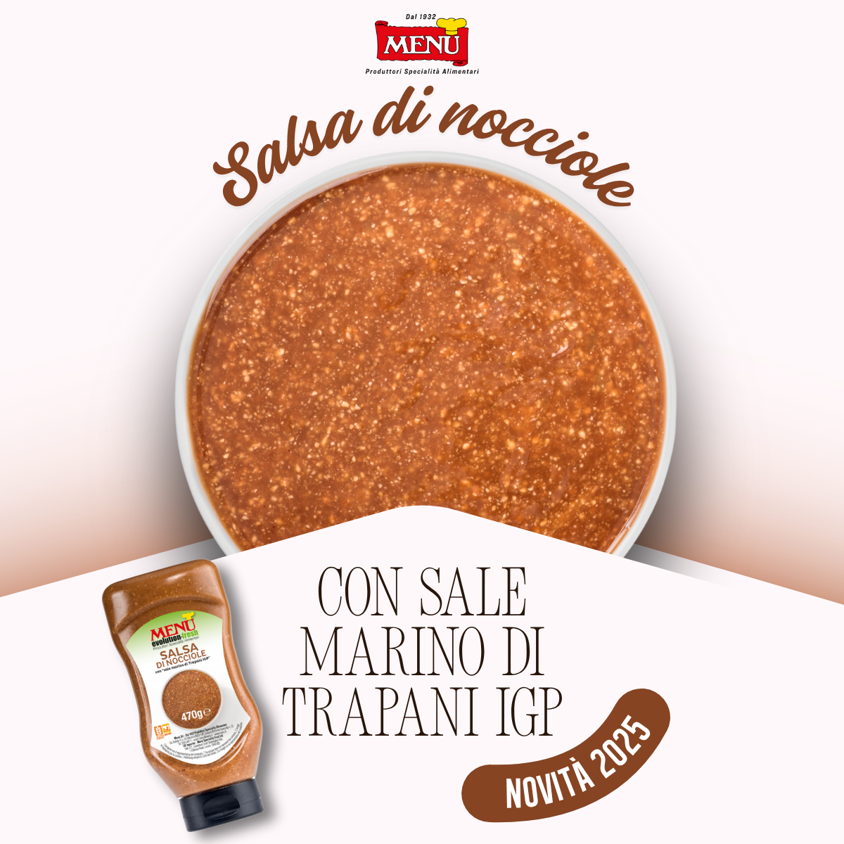 NEW RELEASE 2025 - Hazelnut Sauce with Trapani Sea Salt PGI