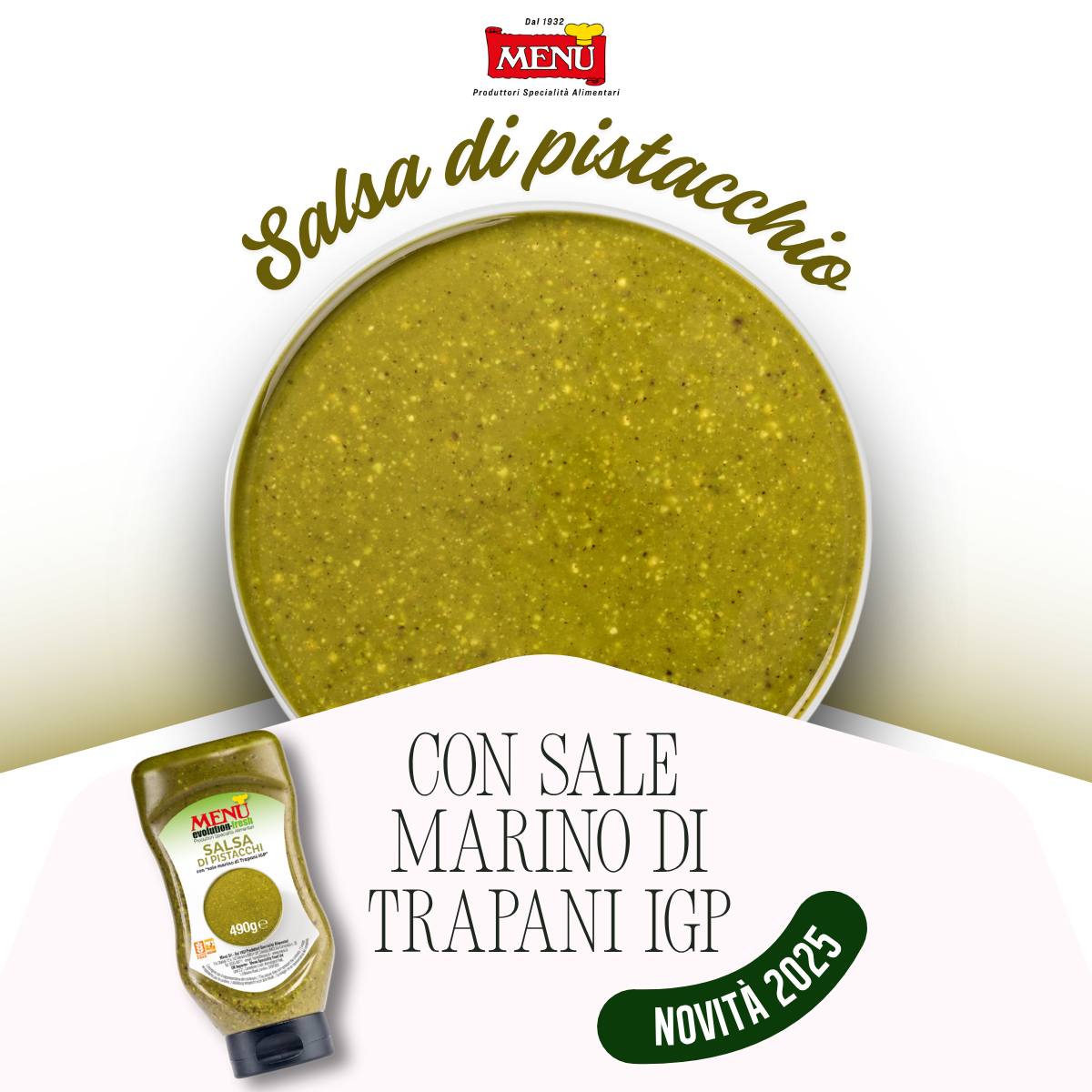 NEW RELEASE 2025 - Pistachio Sauce with Trapani Sea Salt PGI
