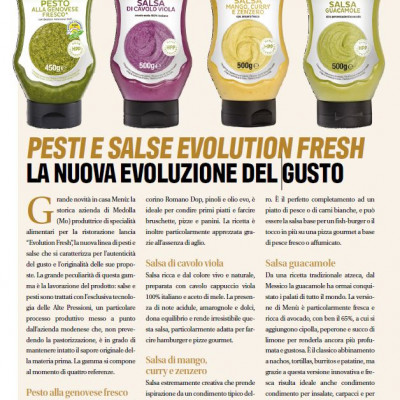 PESTI E SALSE EVOLUTION FRESH - LA NUOVA EVOLUZIONE DEL GUSTO