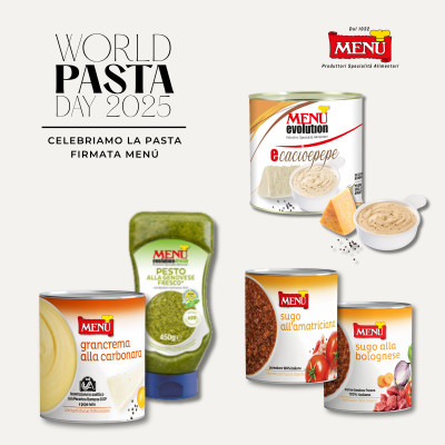 World Pasta Day 2025: Menù celebra la pasta con i suoi condimenti iconici