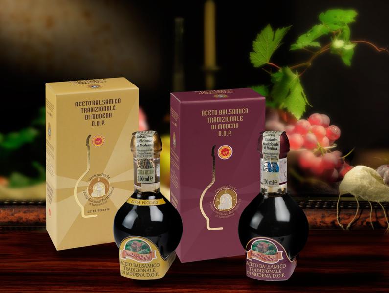 Aceto balsamico tradizionale di Modena D.O.P. extravecchio (Traditioneller Balsamico-Essig aus Modena g.U. mit langer Reifung)