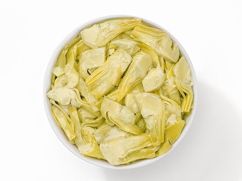 Carciofi a fette in olio (Sliced artichokes in oil)