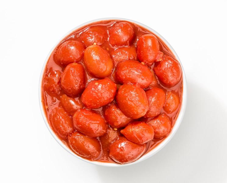 Datterini rossi interi in succo (Ganze Rote Datteltomaten im Saft)