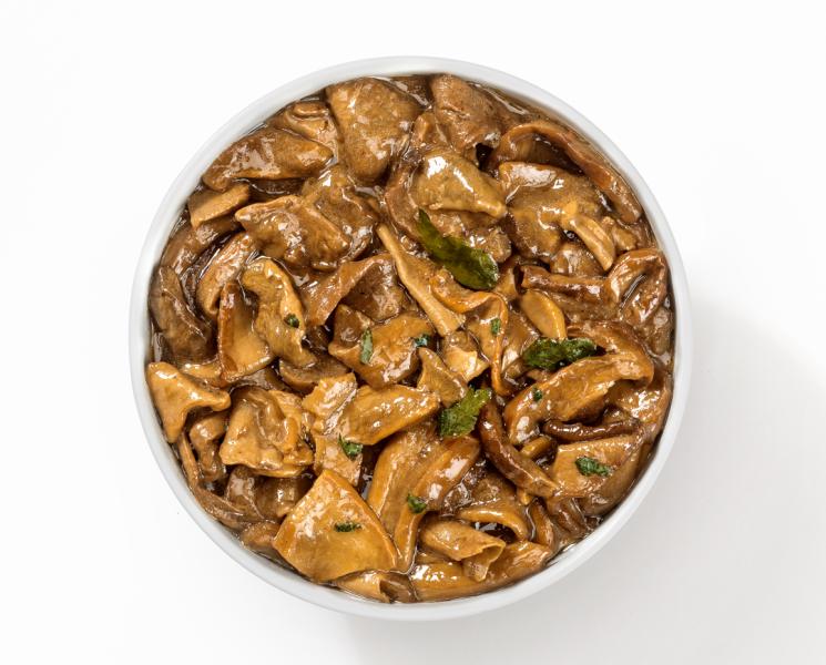 Funghi porcini trifolati speciali per pizze (Gedünstete Steinpilze speziell für Pizza)