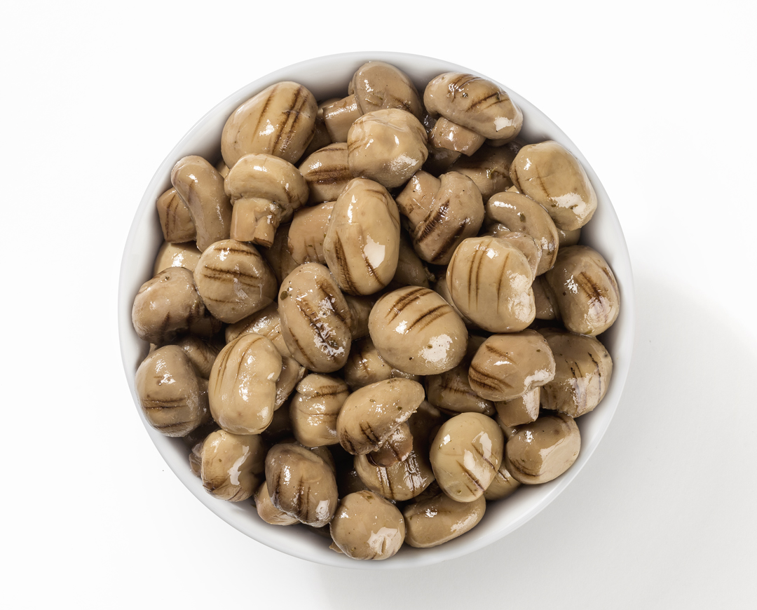 Funghi prataioli grigliati - Grilled Button Mushrooms