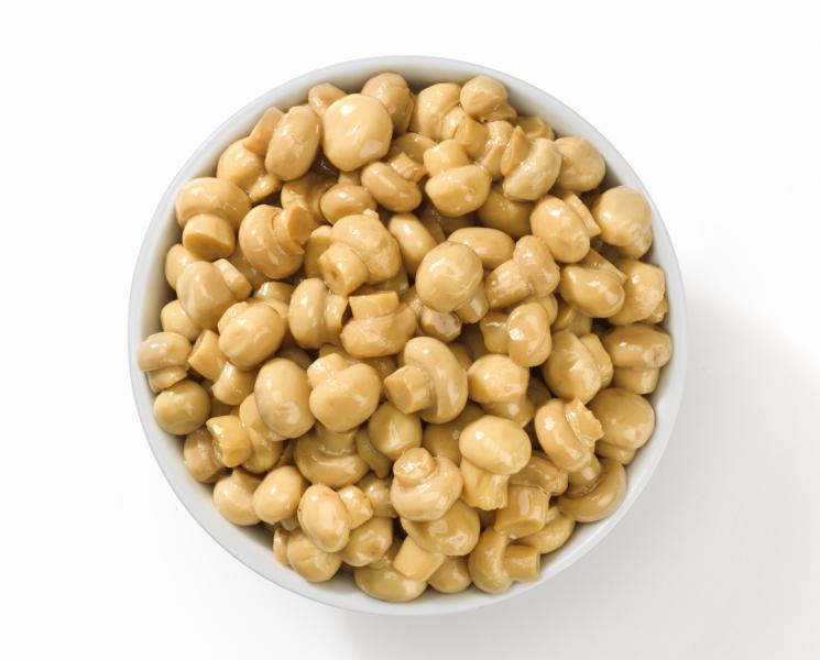 Funghi prataioli in olio di girasole - Button mushrooms in sunflower seed oil