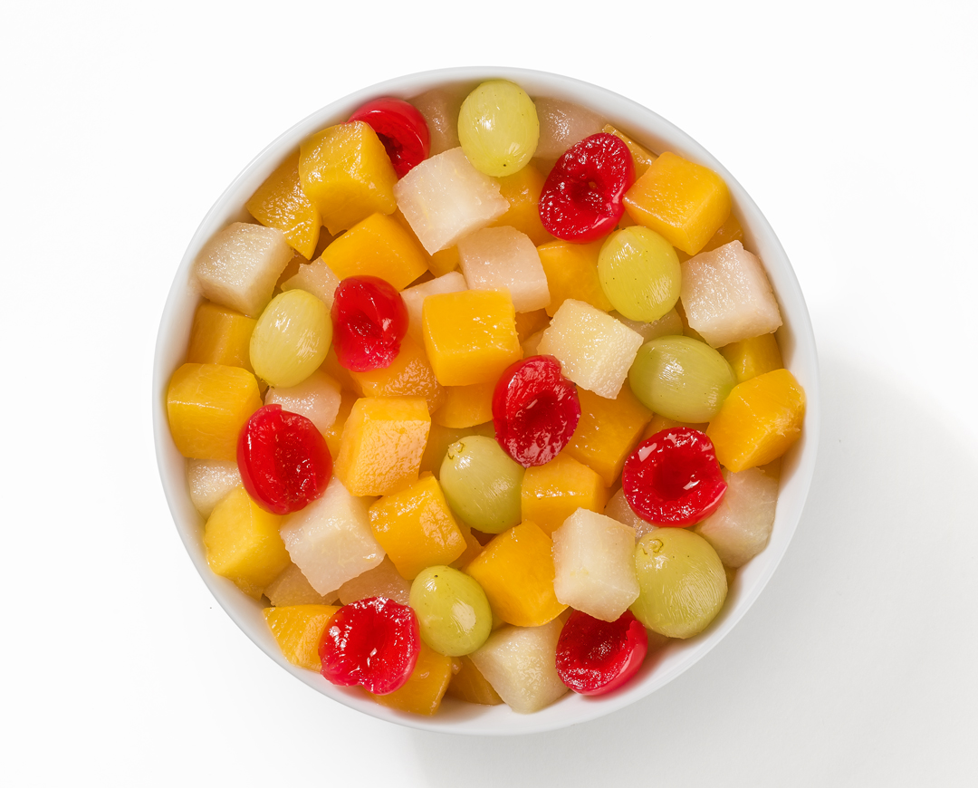 Macedonia di frutta allo sciroppo (Fruit salad in syrup)