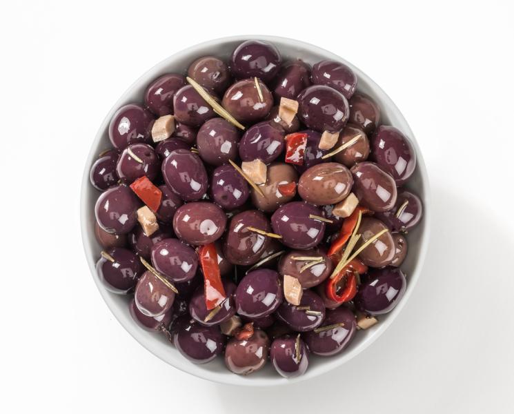 Olive Itrana „alla siciliana“ (Itrana-Oliven auf sizilianische Art)