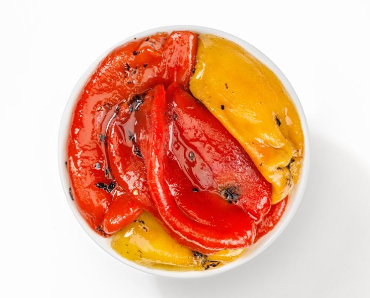 Peperoni interi alla Brace (Pimientos enteros a la brasa)