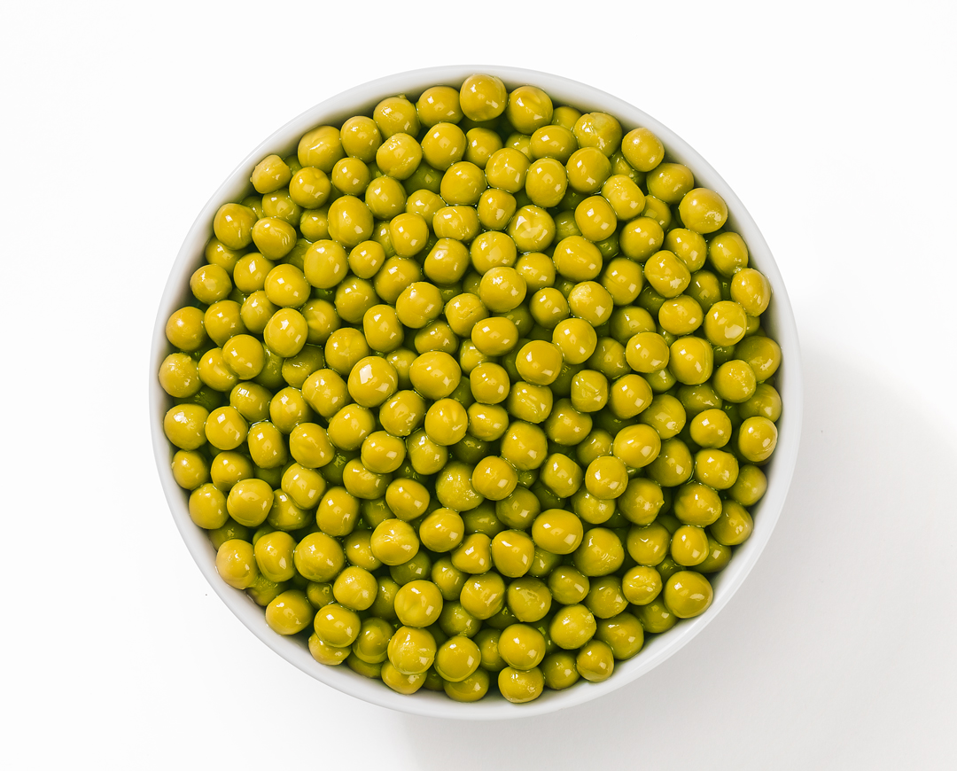 Piselli fini lessati (Feine Erbsen, gegart)